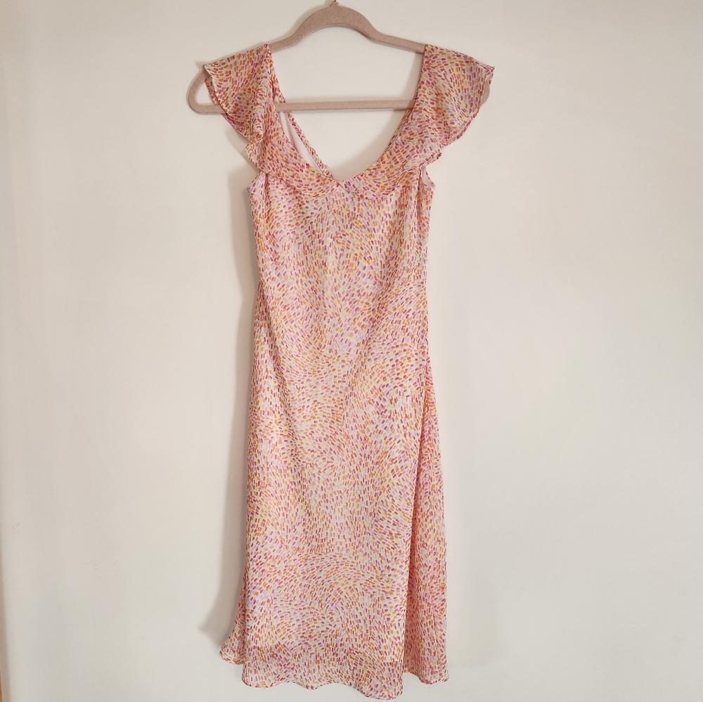 Tailor B. Moss Y2k Pink Ruffled Midi Dress - Picture 2 of 3